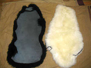 Double Seat Sheepskin Seat Cover
