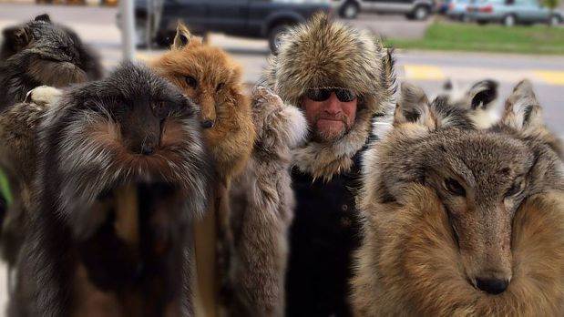 Arctic Marble Fox Fur Hat